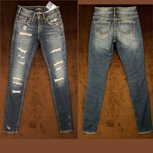 NWT Silver Jeans⭐SUKI Skinny⭐24 x 31" Mid-rise Dst